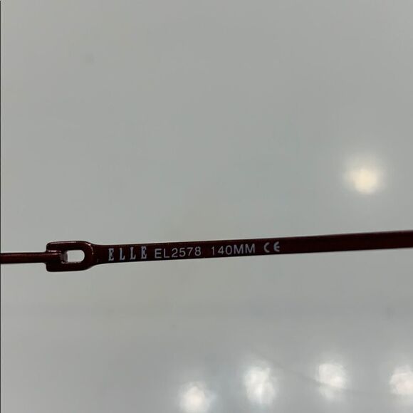 🌷Elle Eyeglass Frame Glossy Reddish Brown 🌷 - Picture 6 of 8